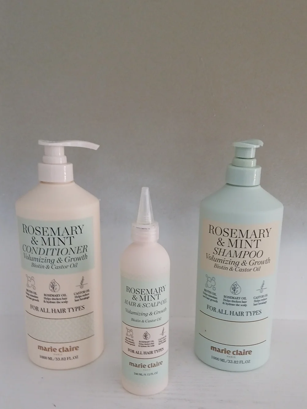 Marie Claire Rosemary & Mint Shampoo,Conditioner Or Oil-choose 1